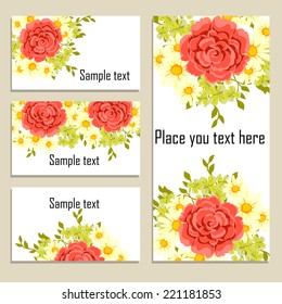 Abstract flower background with place for your text