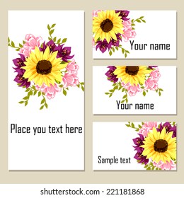 Abstract flower background with place for your text