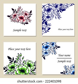 Abstract flower background with place for your text