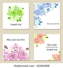 Abstract flower background with place for your text