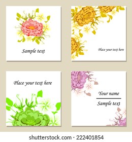 Abstract flower background with place for your text