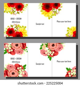 Abstract flower background with place for your text