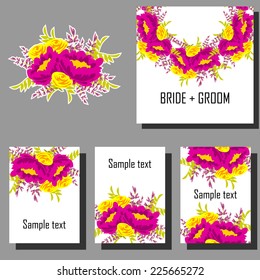 Abstract flower background with place for your text
