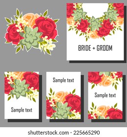 Abstract flower background with place for your text