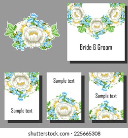 Abstract flower background with place for your text