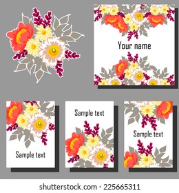 Abstract flower background with place for your text