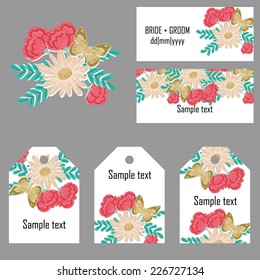 Abstract flower background with place for your text 