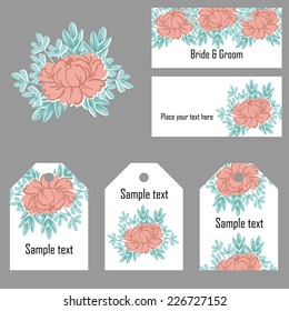 Abstract flower background with place for your text 