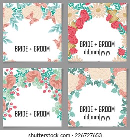 Abstract flower background with place for your text