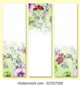 Abstract flower background with place for your text vector illustration