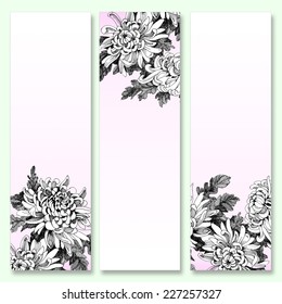 Abstract flower background with place for your text vector illustration