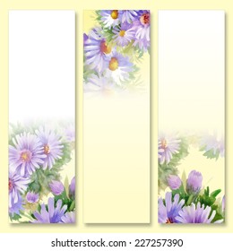 Abstract flower background with place for your text vector illustration