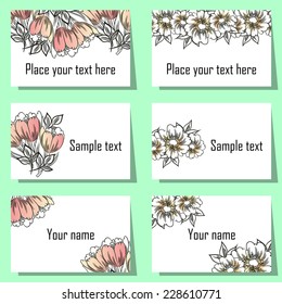 Abstract flower background with place for your text