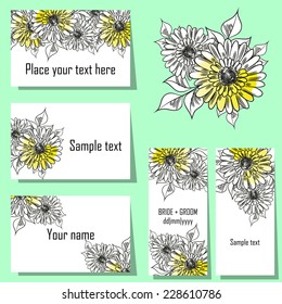 Abstract flower background with place for your text