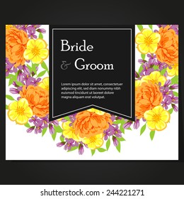 Abstract flower background with place for your text