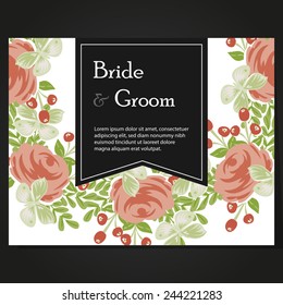 Abstract flower background with place for your text
