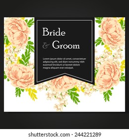 Abstract flower background with place for your text
