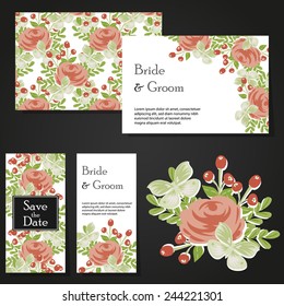 Abstract flower background with place for your text