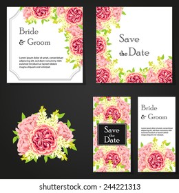 Abstract flower background with place for your text