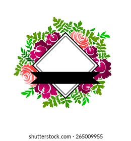 Abstract flower background with place for your text