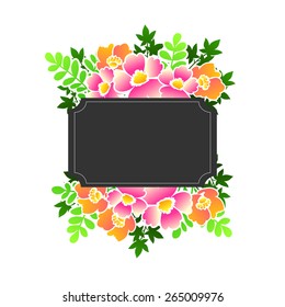 Abstract flower background with place for your text