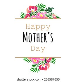 Abstract flower background with place for your text