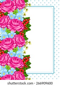 Abstract flower background with place for your text