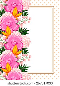 Abstract flower background with place for your text