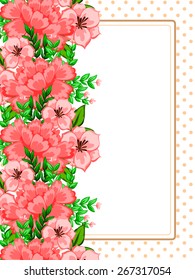Abstract flower background with place for your text