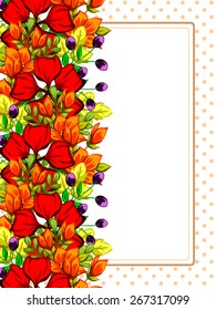 Abstract flower background with place for your text