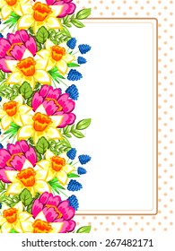 Abstract flower background with place for your text
