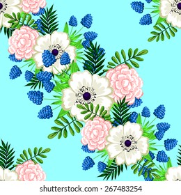 Abstract flower background with place for your text