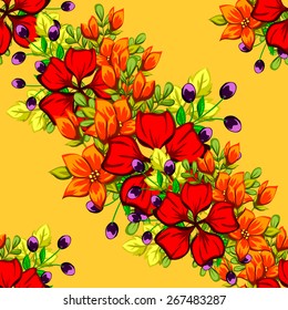 Abstract flower background with place for your text