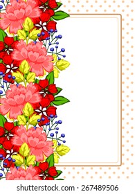 Abstract flower background with place for your text