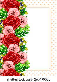 Abstract flower background with place for your text