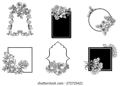 Abstract flower background with place for your text