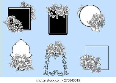 Abstract flower background with place for your text