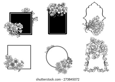 Abstract flower background with place for your text