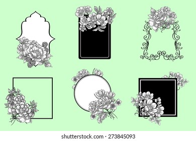 Abstract flower background with place for your text