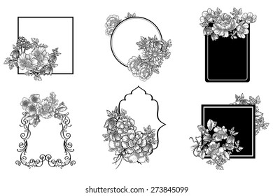 Abstract flower background with place for your text