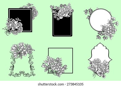 Abstract flower background with place for your text
