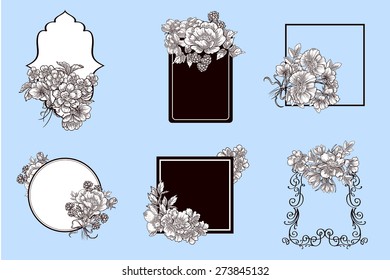 Abstract flower background with place for your text