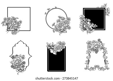 Abstract flower background with place for your text