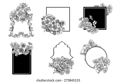 Abstract flower background with place for your text