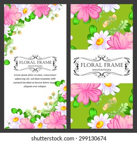 Abstract flower background with place for your text