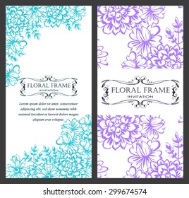 Abstract flower background with place for your text