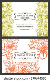 Abstract flower background with place for your text
