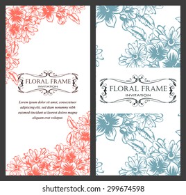 Abstract flower background with place for your text
