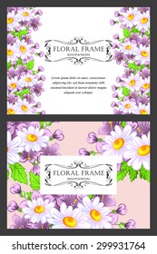 Abstract flower background with place for your text