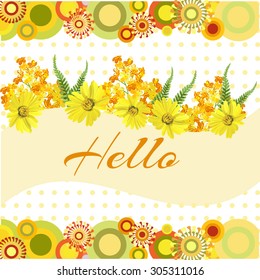 Abstract flower background with place for your text